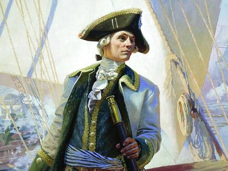 Молодой Ушаков на современной картине