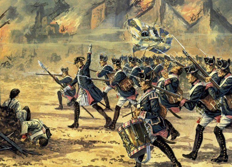 Сражение при Торгау. Иллюстрация XIX века