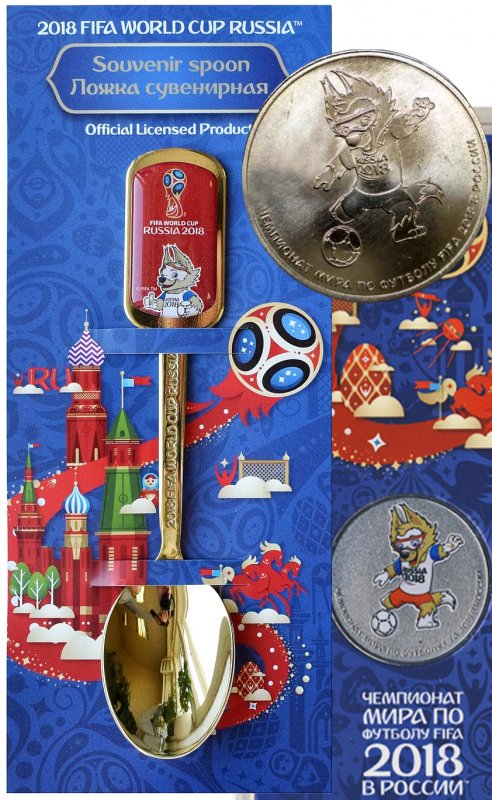 Сувениры и монеты с символикой чемпионата