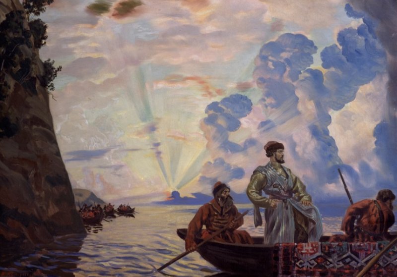 Картина Б. Кустодиева «Степан Разин», 1918 г.