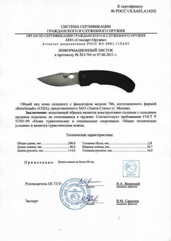 Benchmade 746