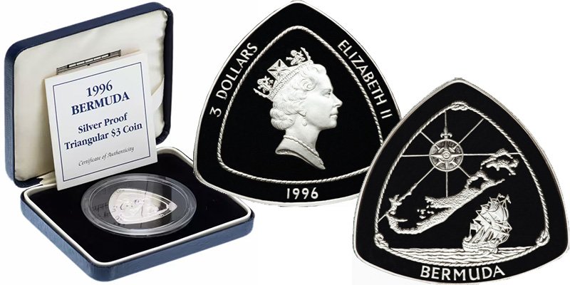 3 доллара 1996 года «Бермудский треугольник»