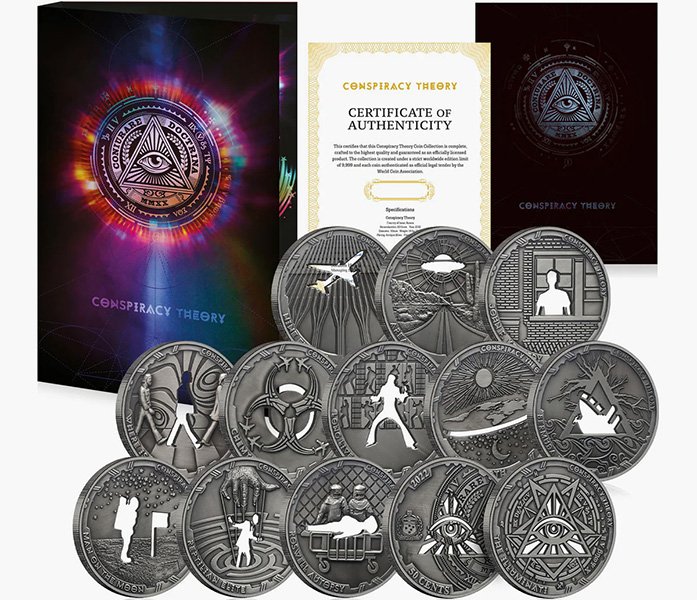 Полный комплект (12 реверсов и 1 аверс) вместе с альбомом