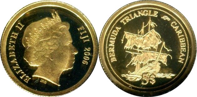 Миниатюрная золотая монета