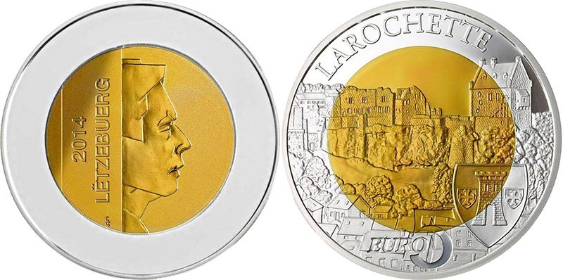 Ларошетт  на монете Люксембурга
