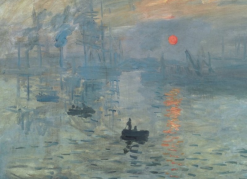 «Впечатление. Восходящее солнце». Клод Моне, 1872 г.