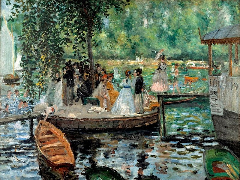 Лягушатник. Пьер Ренуар,  1869 г.