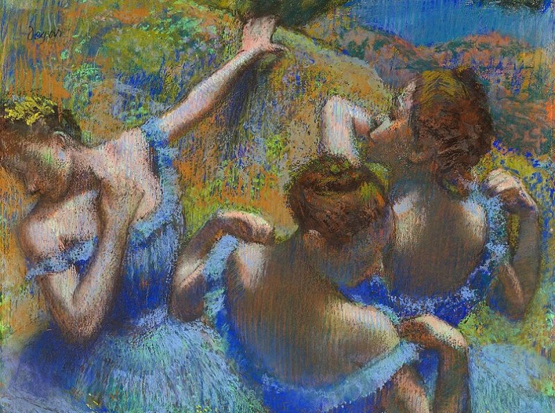 Голубые танцовщицы. Эдгар Дега, 1897 г.