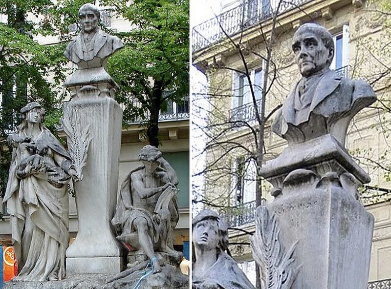 Памятник О.Конта в Париже, 1902 г.