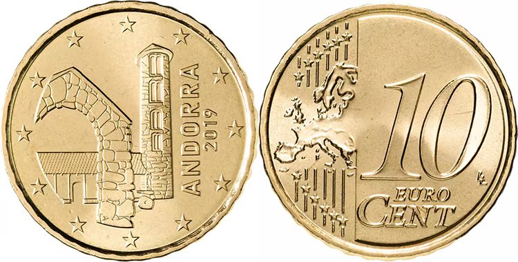 10 евроцентов Андорры