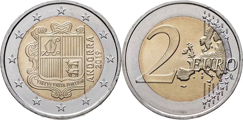 2 евро Андорры