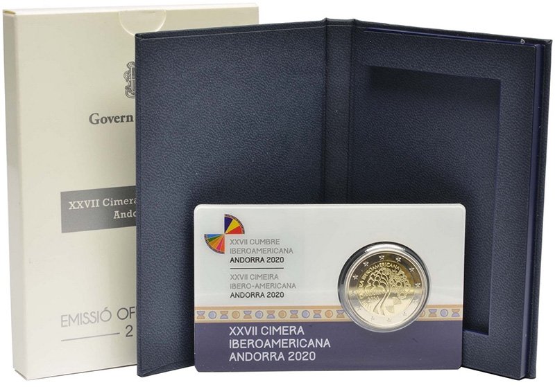 Юбилейная монета Андорры в coincard