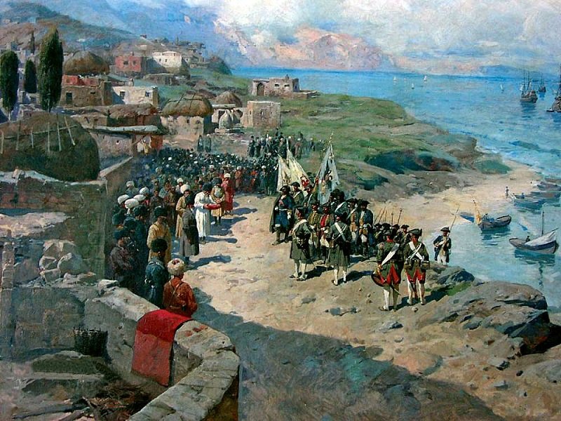 Персидский поход Петра I и Апраксина в 1722 г.