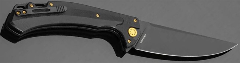 Складной нож «Нукер», сталь AUS-8 (сторона с клипсой)