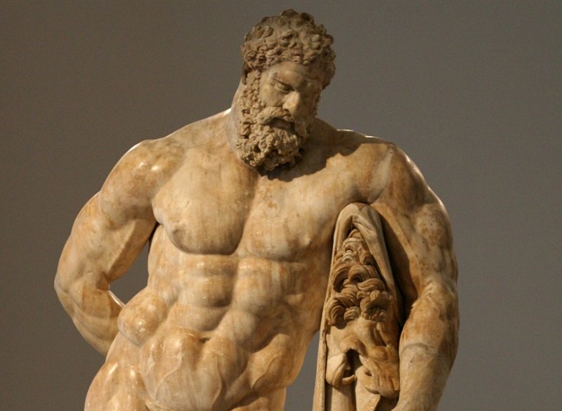 Геракл (Геркулес). Средневековая скульптура