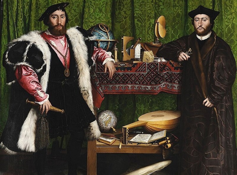 Средневековые послы.  Картина Нового времени 1533 г.