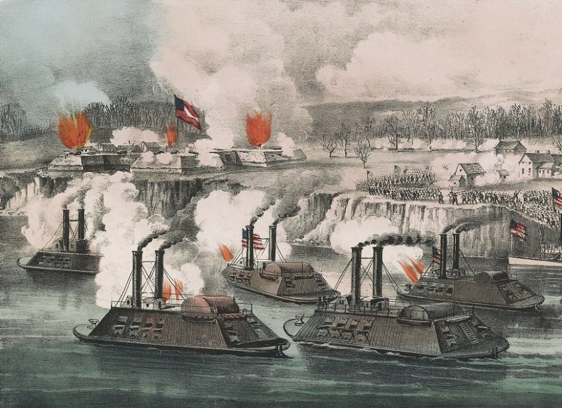 Эпизод гражданской войны в США 1863 г.