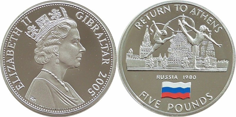 5 фунтов Гибралтара 2004 года
