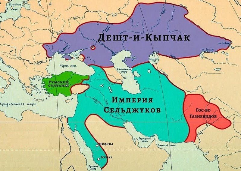 Половецкая степь Дешт-и-Кыпчак в XI веке