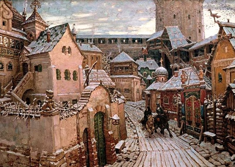 Московский Кремль в годы Смутного времени. Картина 1913 г.