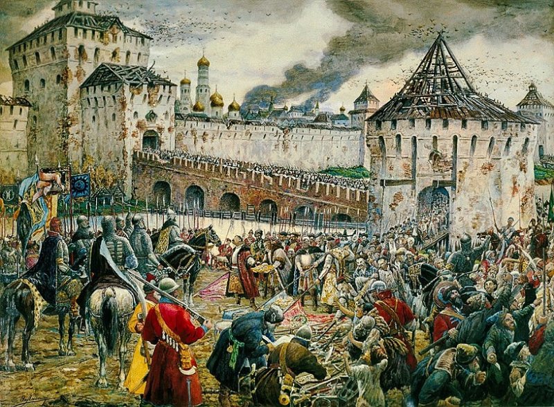 Изгнание поляков из Московского Кремля. Картина 1908 г.