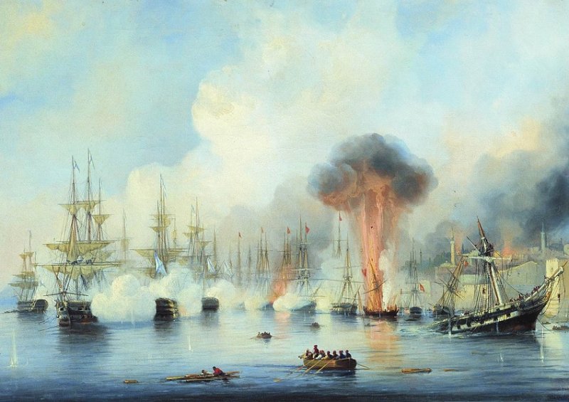 Синопское сражение. Картина 1860 г.