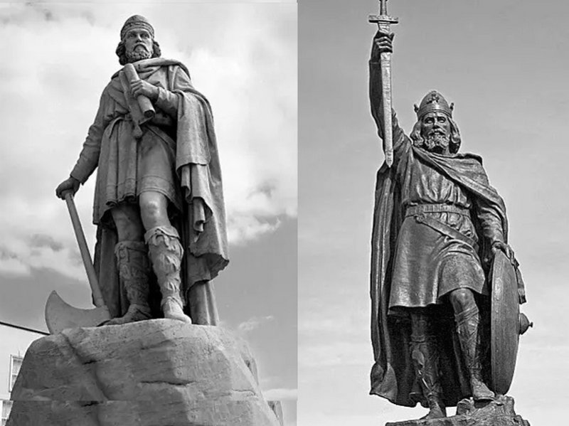 Памятники Альфреду Великому в  Вонтидже и Уинчестере