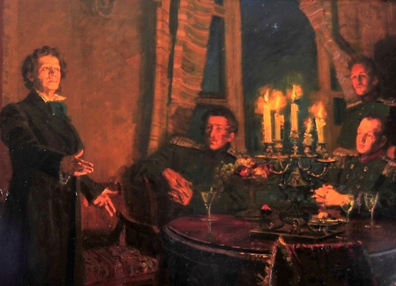 А.С. Пушкин среди декабристов. Картина 1957 г.