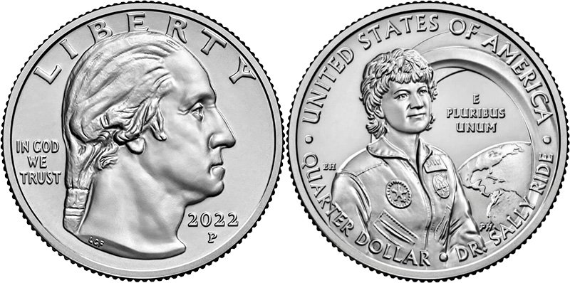 Quarter dollar Sally Ride