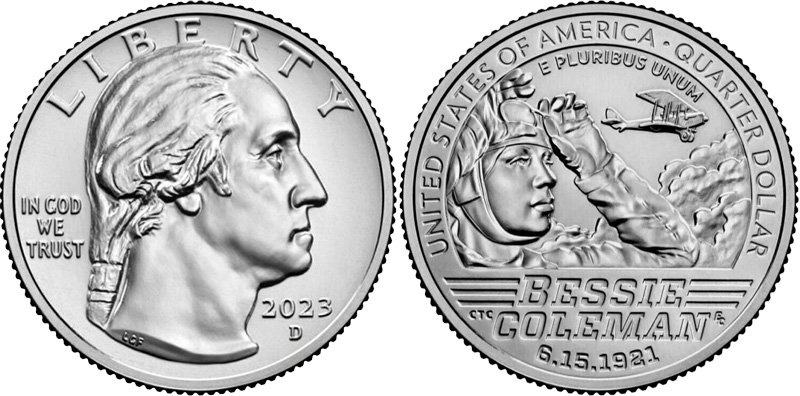 Quarter dollar Bessie Coleman