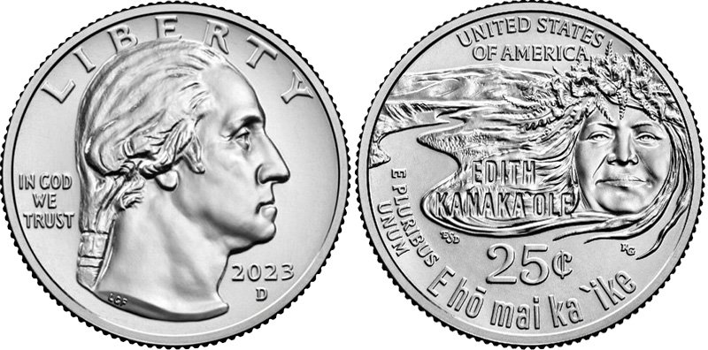 Quarter dollar Edith Kanaka'ole