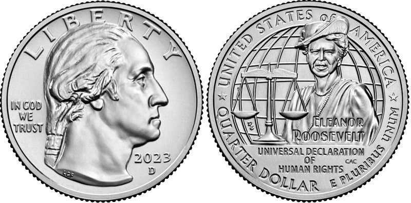 Quarter dollar Eleanor Roosevelt