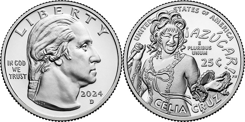 Quarter dollar Celia Cruz