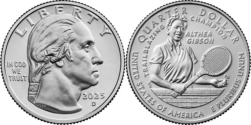 Quarter dollar Althea Gibson