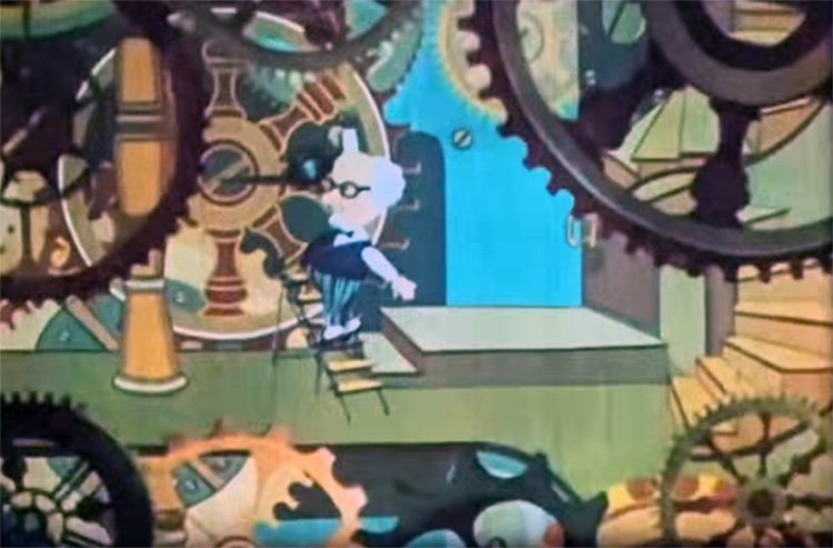 Кадр из м/ф «Про холодильник, серых мышей и гарантийных человечков» (экранизация повести Успенского, 1979 г.)