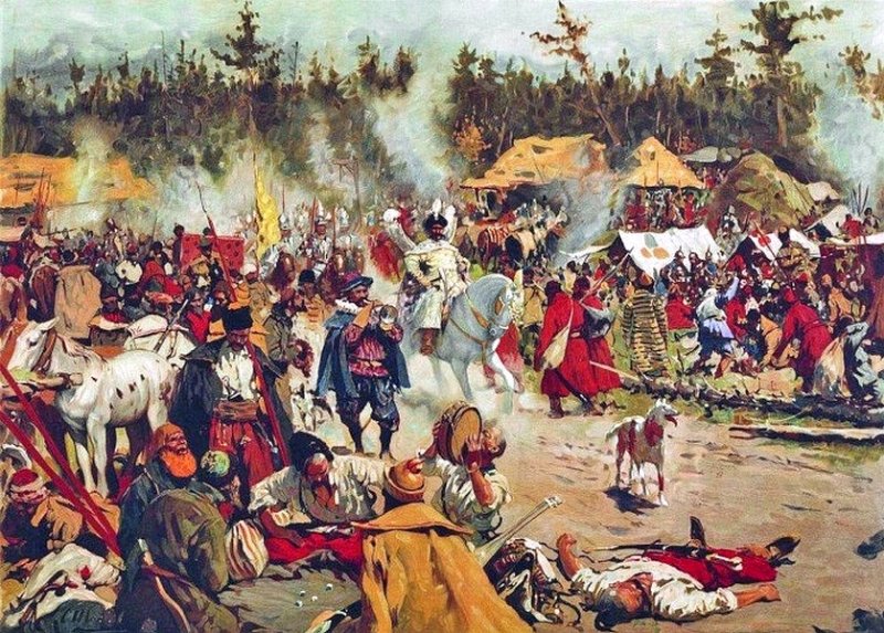 С.В. Иванов. «В Смутное время». Лагерь повстанцев Лжедмитрия II