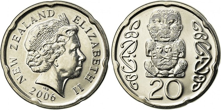 20 центов Новой Зеландии