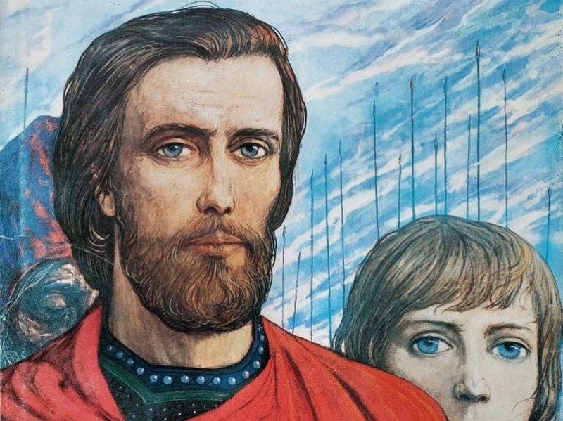 Дмитрий Донской. Задонщина. Рисунок И. Глазунова    1980-х гг.