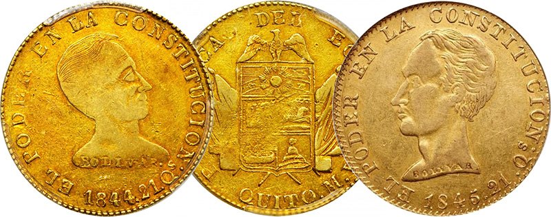 Примеры золотых монет