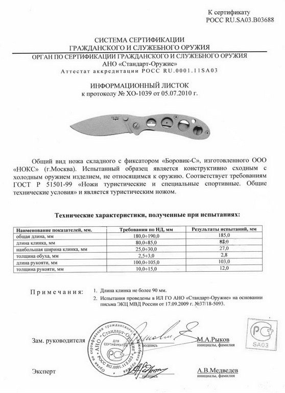 НОКС Боровик-С