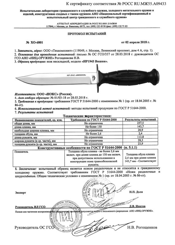 НОКС HP-1943 Вишня