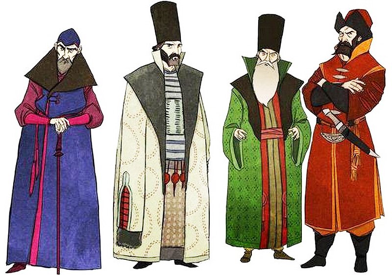 Чины боярской думы: думный дьяк, окольничий, боярин и думный дворянин