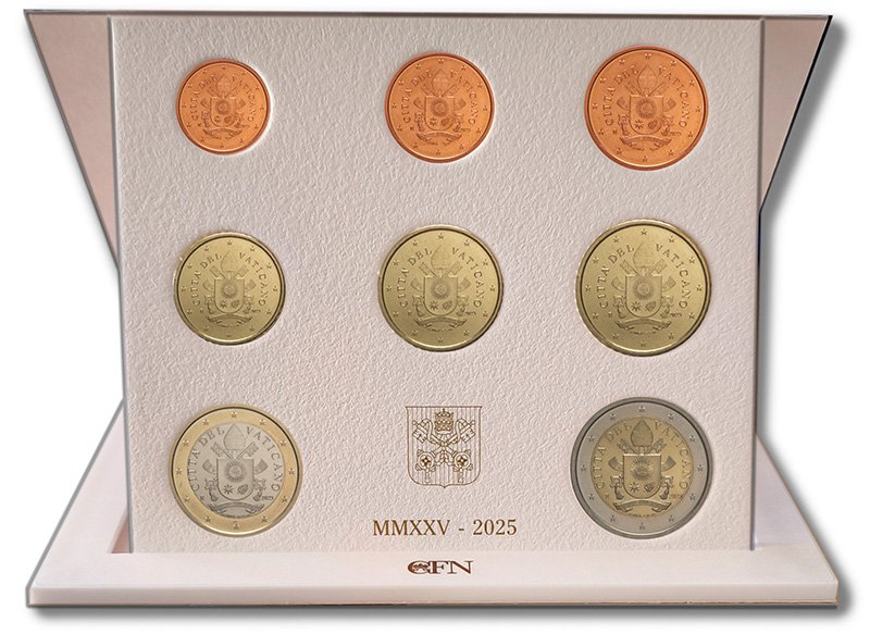 Набор монет Ватикана 2025 года