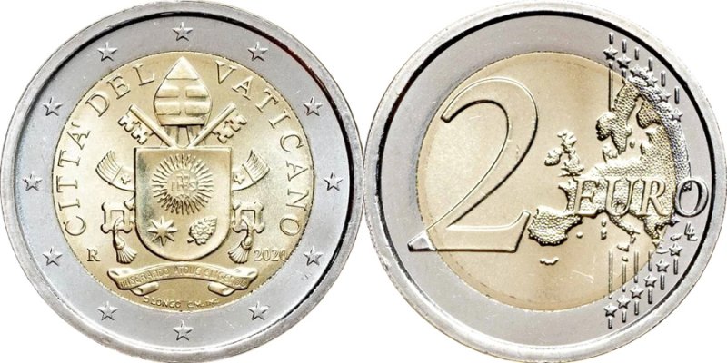 2 евро Ватикана
