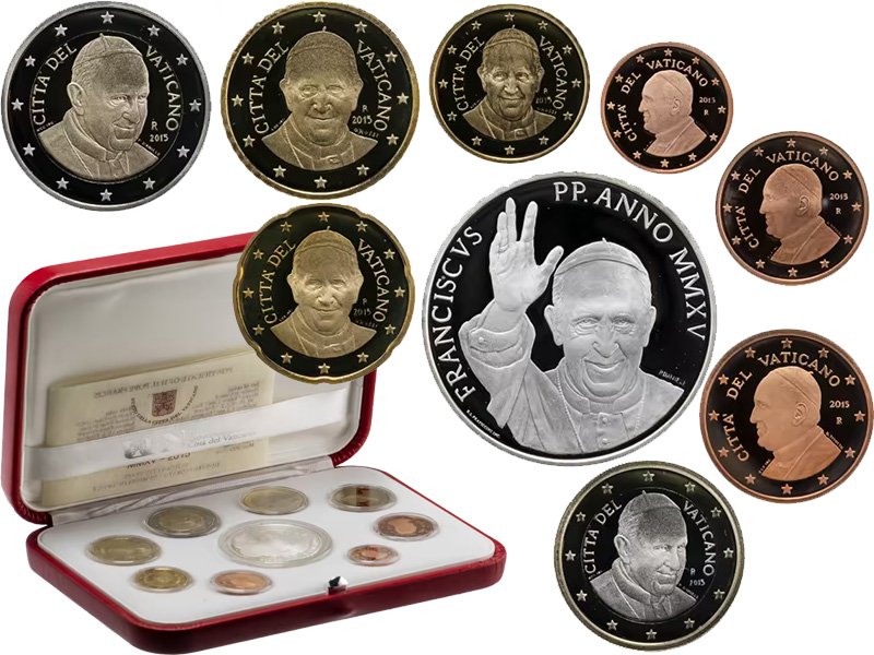 Пример набора Proof (9 монет)