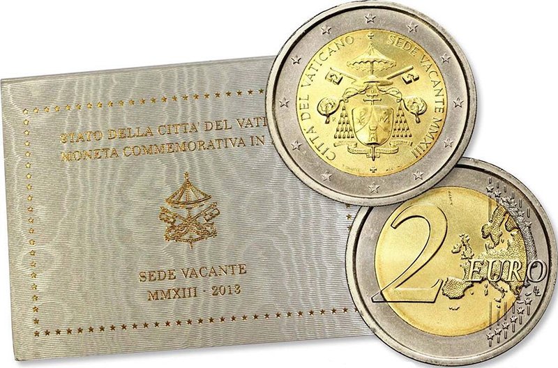 2 евро 2013 года Sede Vacante