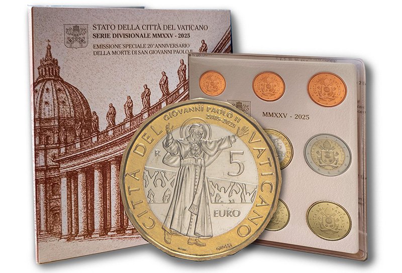 Набор монет Ватикана 2025 года (9 монет)