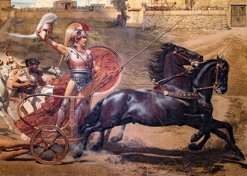 Триумф Ахилла при взятии Трои. Картина 1892 г.
