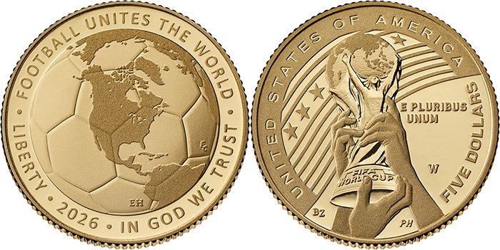 5 долларов США 2026 года «FIFA World Cup 2026»