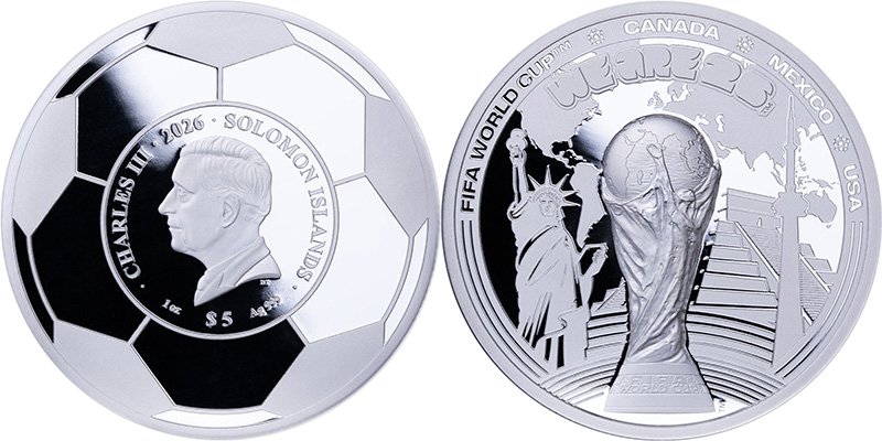 5 долларов Соломоновых островов 2026 года «2026 FIFA World Cup»
